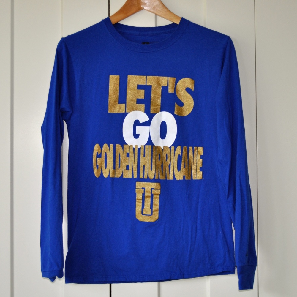 Russell LS tee Adult S – Tulsa Univ Hurricane - Picture 1 of 4